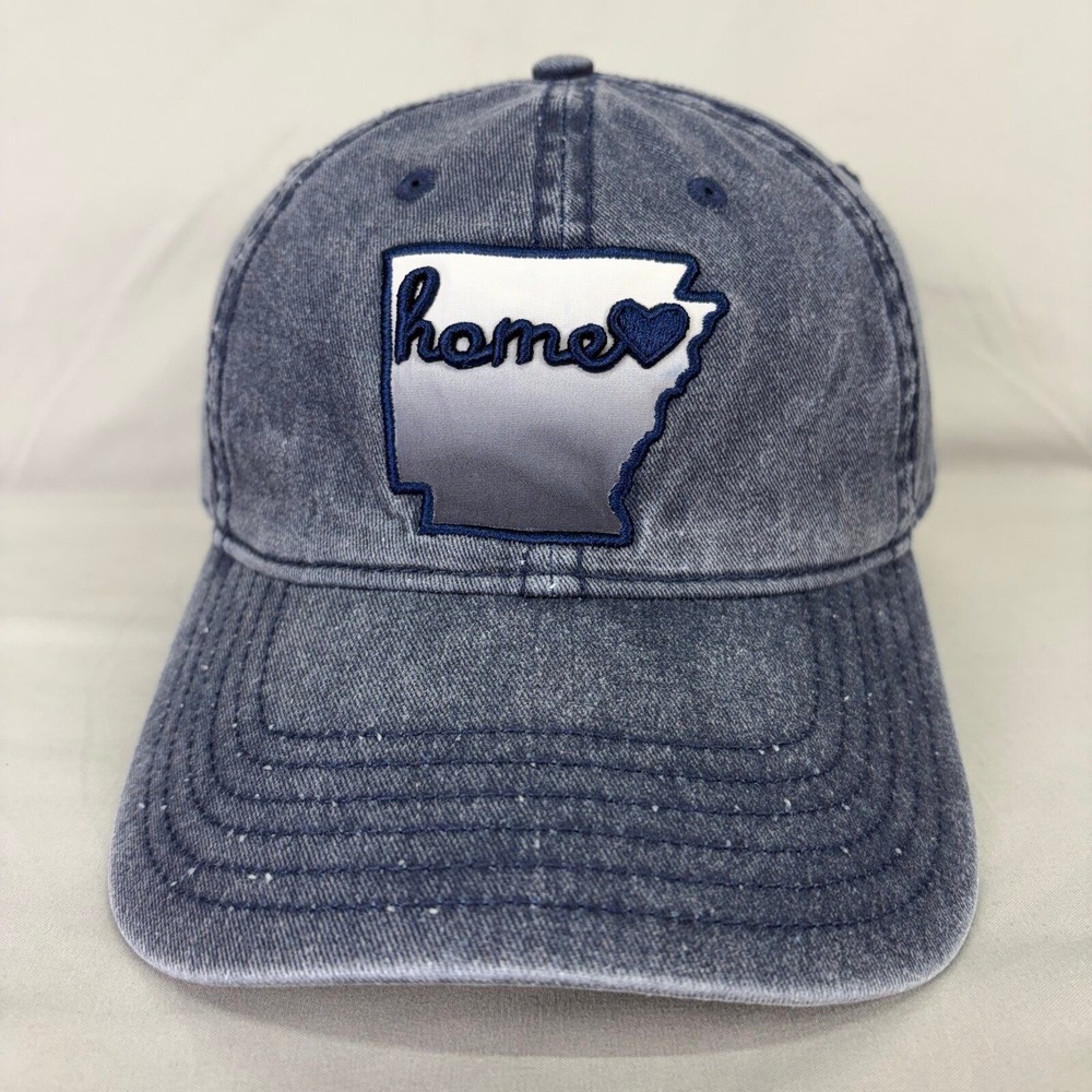 Home Free Baseball Cap Arkansas Home Unisex OS Navy Blue Distressed Hat